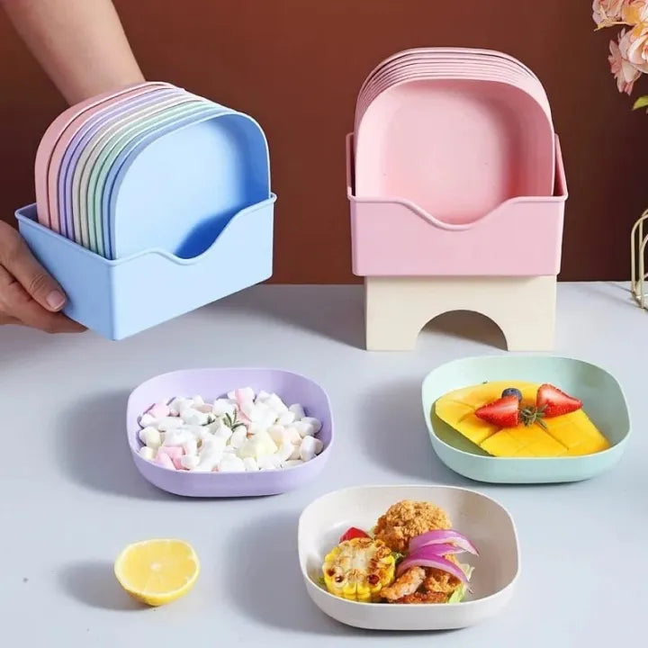 6 Plates With Stand